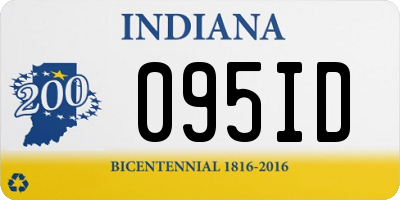 IN license plate 095ID