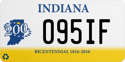 IN license plate 095IF