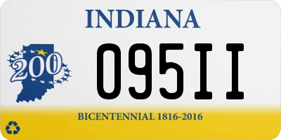 IN license plate 095II