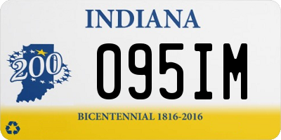 IN license plate 095IM