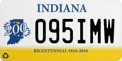 IN license plate 095IMW