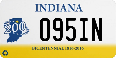 IN license plate 095IN