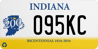 IN license plate 095KC
