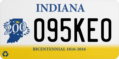 IN license plate 095KEO