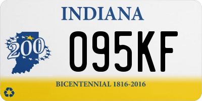 IN license plate 095KF