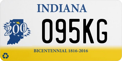 IN license plate 095KG