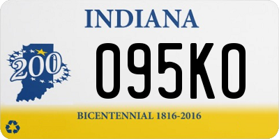 IN license plate 095KO