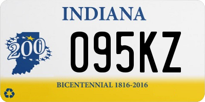 IN license plate 095KZ