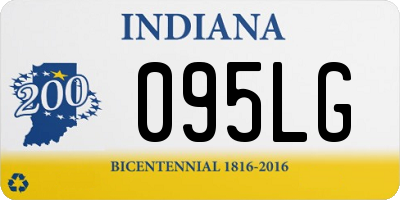 IN license plate 095LG