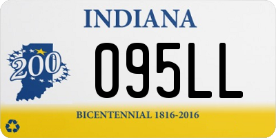 IN license plate 095LL