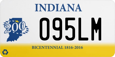 IN license plate 095LM