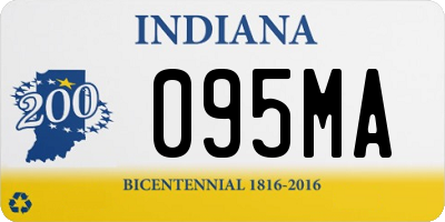 IN license plate 095MA