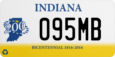 IN license plate 095MB