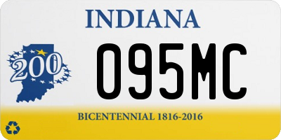 IN license plate 095MC