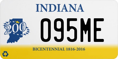 IN license plate 095ME
