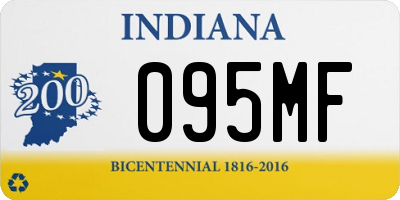 IN license plate 095MF
