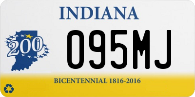 IN license plate 095MJ