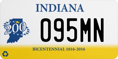 IN license plate 095MN