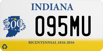 IN license plate 095MU