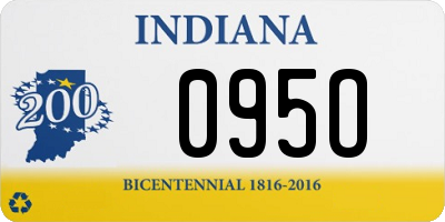 IN license plate 095O