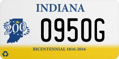 IN license plate 095OG