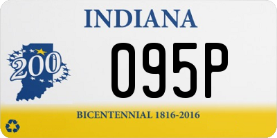 IN license plate 095P