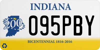 IN license plate 095PBY
