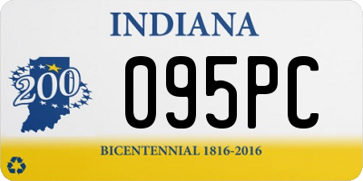 IN license plate 095PC