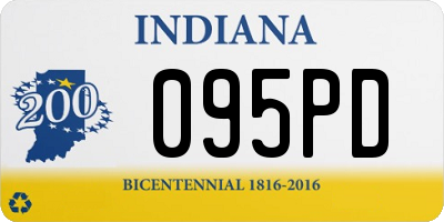 IN license plate 095PD