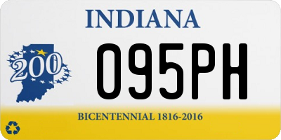 IN license plate 095PH