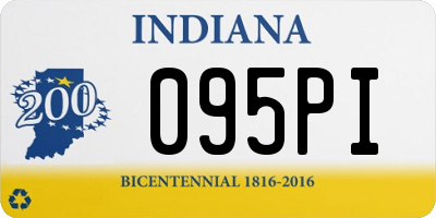 IN license plate 095PI