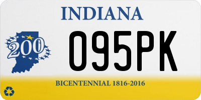 IN license plate 095PK