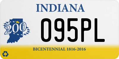 IN license plate 095PL