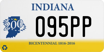 IN license plate 095PP