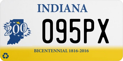 IN license plate 095PX