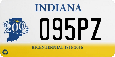 IN license plate 095PZ