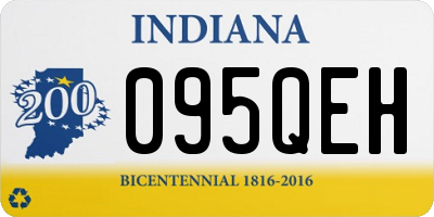 IN license plate 095QEH