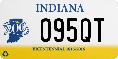 IN license plate 095QT