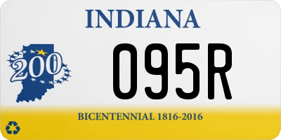 IN license plate 095R