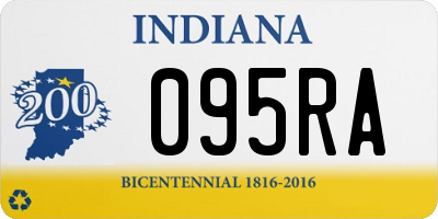 IN license plate 095RA