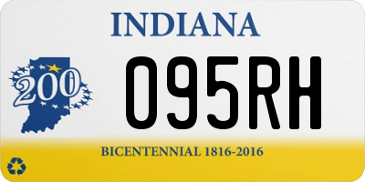 IN license plate 095RH