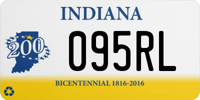 IN license plate 095RL