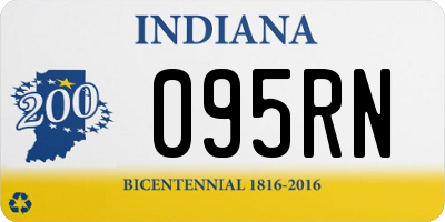 IN license plate 095RN