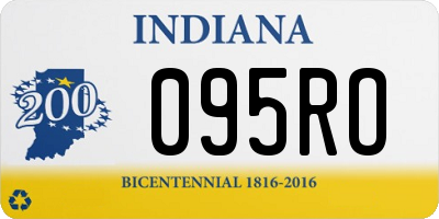 IN license plate 095RO