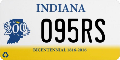 IN license plate 095RS