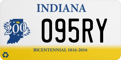 IN license plate 095RY