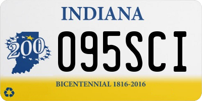 IN license plate 095SCI