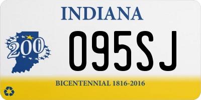 IN license plate 095SJ