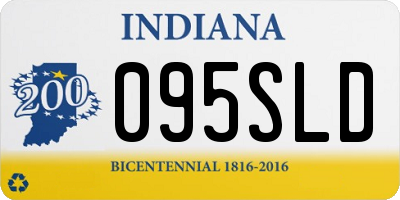 IN license plate 095SLD