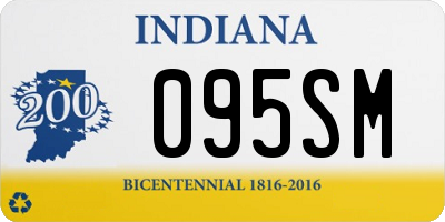 IN license plate 095SM